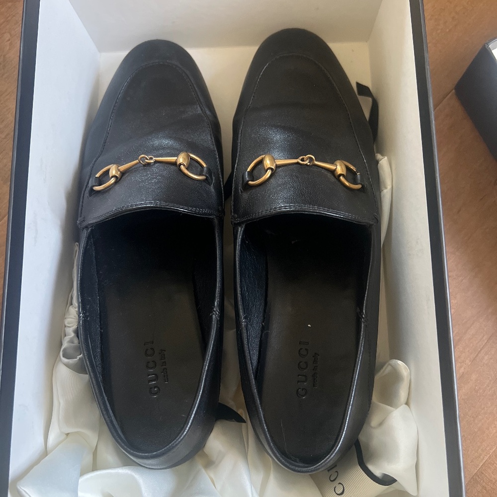 Gucci Agnello Plonge Loafers